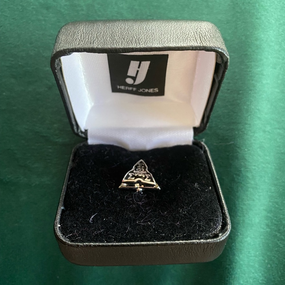 Tri-Sigma Sorority Pin Badge Sigma Sigma Sigma with box